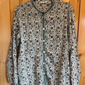 Orvis Multicolor Floral Blouse